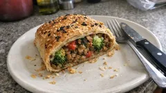 Strudel salato di lenticchie e broccoli: il trucco per una sfoglia davvero croccante