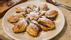 Fiocco di neve di sfoglia alla nocciola: il dolce delle feste pronto in poco tempo