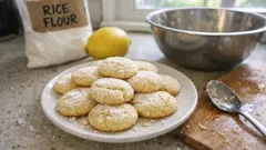Biscotti con farina di riso al limone: senza burro, pronti in pochi minuti