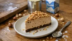 Torta gelato alla nocciola senza gelatiera: cremosa e pronta con pochi ingredienti