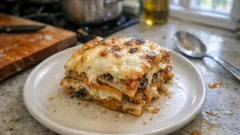 Lasagne zucca e funghi: cremose, senza carne e con una gratinatura dorata