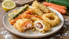Tempura di pesce e verdure: la pastella fredda che la rende leggera e croccante