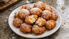 Frittelle di riso di Carnevale: morbide dentro, dorate fuori e profumate agli agrumi