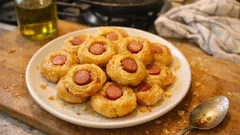 Rustici ai wurstel in pasta sfoglia: pronti in 20 minuti, dorati e croccanti