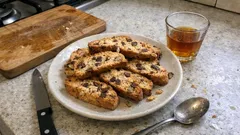 Cantucci alle noci e gocce di cioccolato: croccanti, facili e con la doppia cottura