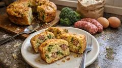 Ciambella salata salsiccia e broccoli: soffice, saporita e perfetta da portare via