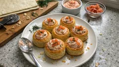 Vol-au-vent con mousse di formaggio: l’antipasto veloce e scenografico per aperitivi e buffet
