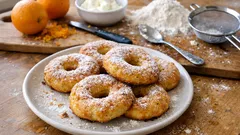 Ciambelle all’arancia al forno: soffici e pronte in 15 minuti, con ricotta