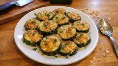 Zucchine gratinate in friggitrice ad aria: croccanti fuori, leggere dentro