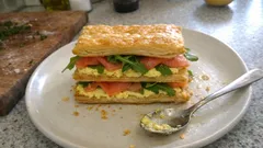 Millefoglie salata facile: 3 versioni (salmone, mediterranea e zucca) per fare bella figura